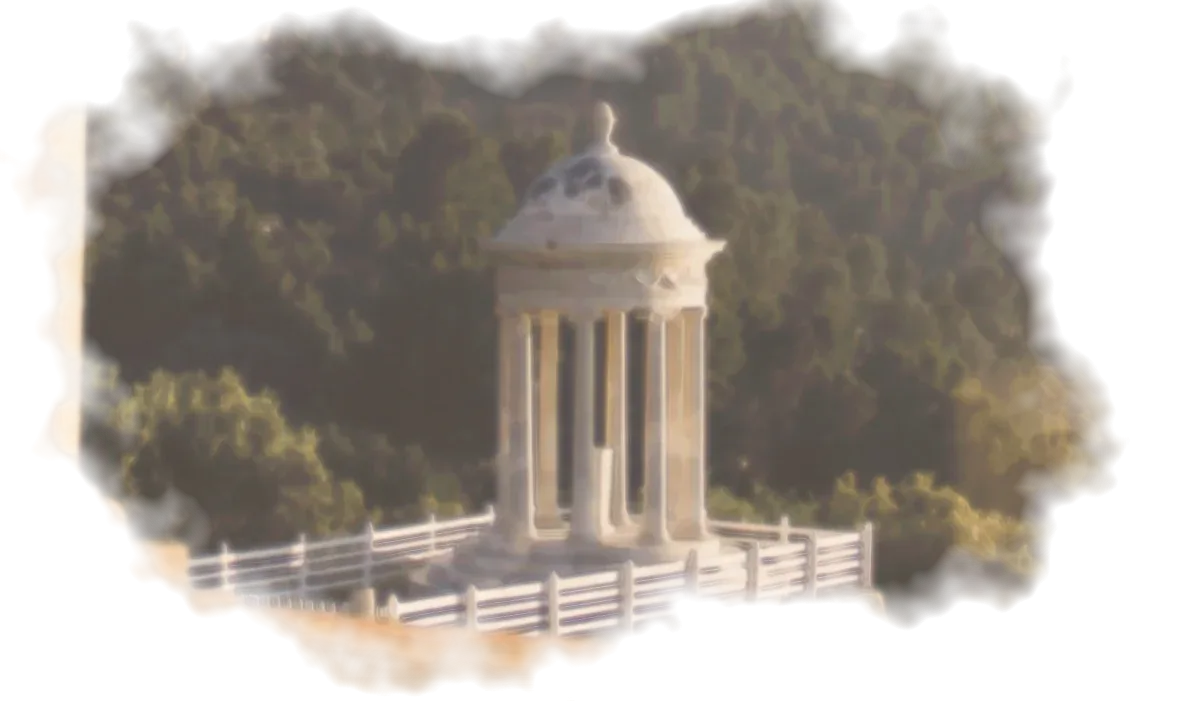 Acuarela del templete de mármol